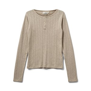 Sofie Schnoor Essentials Noos - Petriciasy Pointelle T-shirt LS, Beige